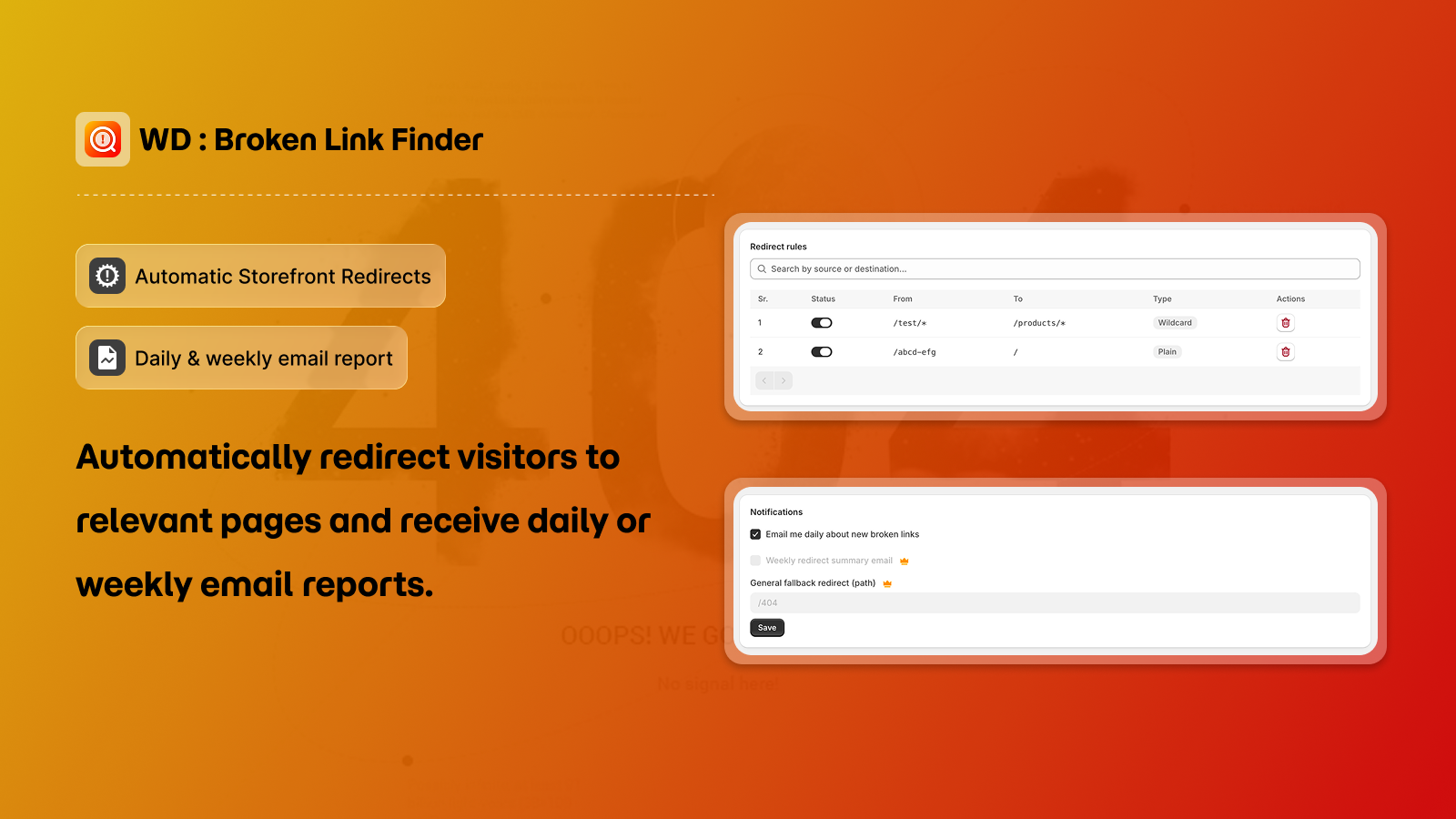 Daily & weekly email reports